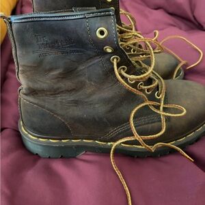 Dr. Martens Brown Leather Men's Boots